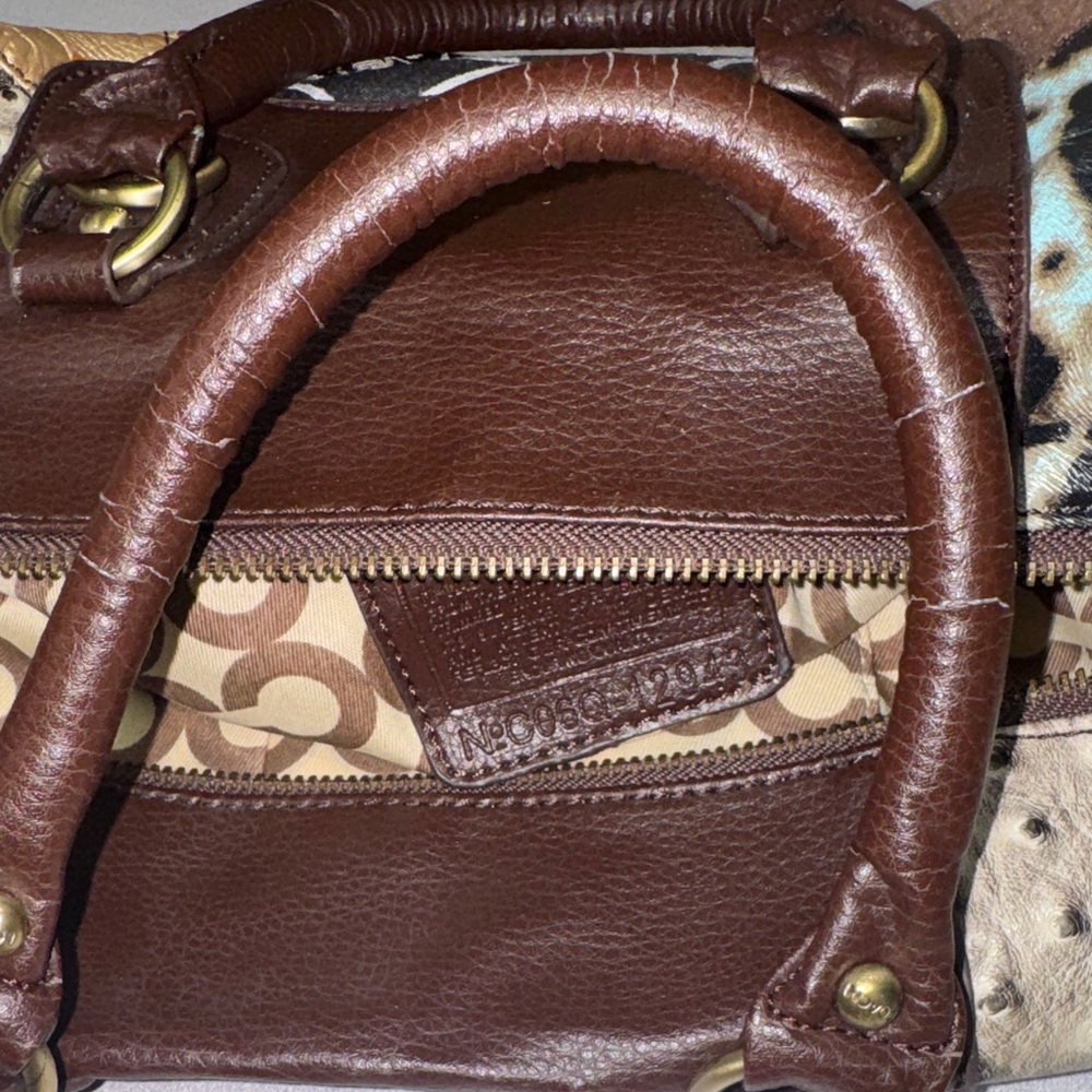 Coach Multicolor Patchwork Satchel 12943 - image 15